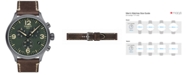 Tissot Men's Swiss Chrono XL Brown Leather Strap Watch 45mm 